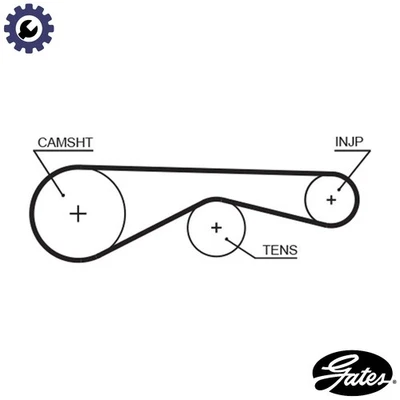 TIMING BELT 5677XS FOR LAND ROVER LR3/III/SUV DISCOVERY/VAN/IV RANGE/SPORT 2.7L - Image 1 of 4