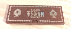 MARLBORO TEXAN NO.45 POKER CARDS, NOSIB SEALED NEW OLD STOCK 2 DECKS POKER CARDS - Picture 1 of 5