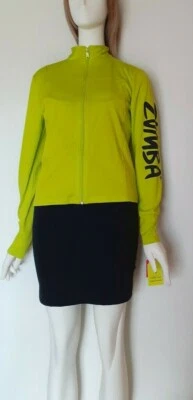 ZUMBA WEAR GILET ZIPPÉ EN MESH POUR FEMME TAILLE M VERT POMME Foto 1 de 4