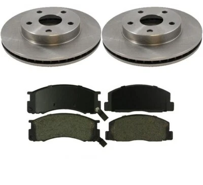 Se adapta a Toyota Previa 1991-1996 4 ruedas ABS 4W disco rotores delanteros y almohadillas de cerámica Foto 1 de 4