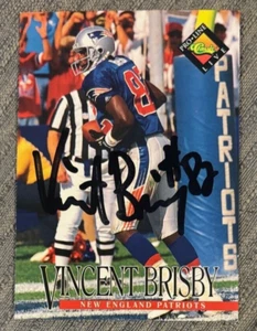1994 Classic Pro Line Live Vincent Brisby #323 signed autographed card Patriots - Picture 1 of 1