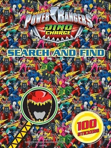 NEW POWER RANGERS  -  SEARCH AND FIND Dino Charge with 100 STICKERS - Picture 1 of 1