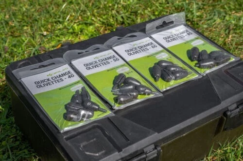 Korum Quick Change Olivettes Carp Fishing Tackle Weights Camo - All Sizes - Image 1 of 1