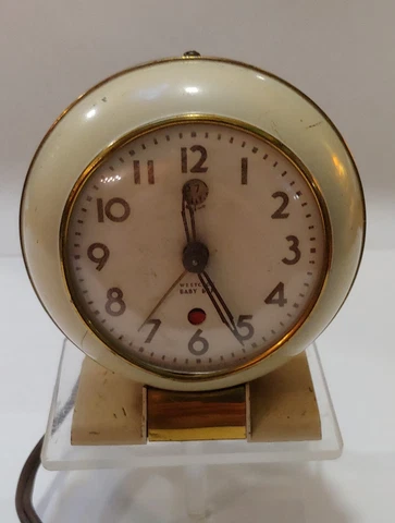 ELECTRIC BABY BEN Westclox Alarm Clock Model S6 from the 1940s; KEEPS TIME Cover
