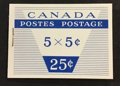 Canada 1963  VF -XF MNH Sc# 401a & 405a 5c violet blue Cameo Booklet Mint - Image 1 of 4