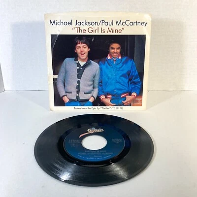 MICHAEL JACKSON/PAUL McCARTNEY - The Girl Is Mine / Can't Get Outta The Rain 45  - Image 1 of 4
