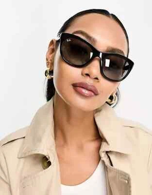 RAY BAN black/grey gradient RB4216 601/11 56 sunglasses NEW IN BOX! Authentic! - Image 1 of 4