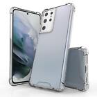 AquaFlex Hybrid Slim Designed für Samsung Galaxy S21 Ultra Case Transparent Clea