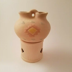 2 Stück Indianer Indianer Hochzeit Vase/Duft Ölbrenner 2 Ausgießer Keramik - Bild 1 von 6