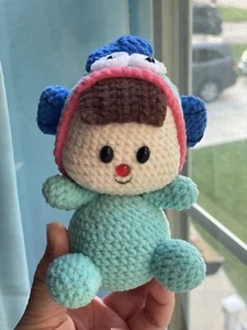 handmade crochet cutie Hangyodon cross Dressing Girl - Picture 1 of 4