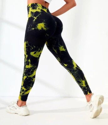 Mujer Ultra Suave Cintura Alta Entrenamiento Leggings Control Abdomen Pilates Yoga Pantalones Foto 1 de 4