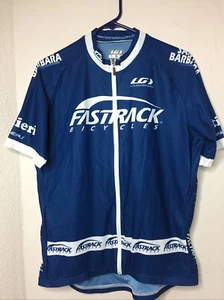 Louis Garneau 3 Pocket Fastrack Blue Cycling Jersey Men’s XL - Picture 1 of 6