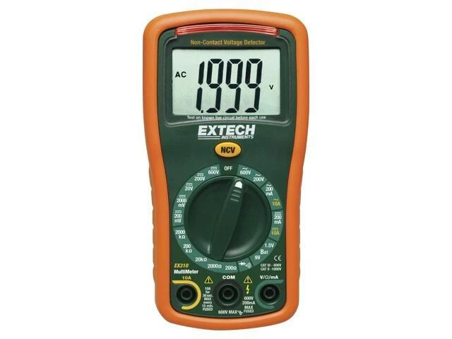 EX310 Digital Multimeter LCD (2000) VDC: 0.1m-600V VAC: 0.1-600V EXTECH - Image 1 of 1