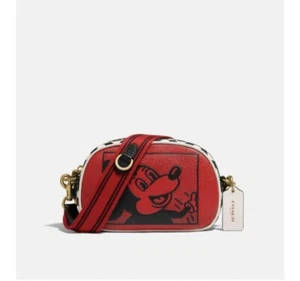 ⭐️ Nuevo con etiquetas Coach Disney Mickey Mouse Keith Haring Insignia Cámara Bandolera C1141 - Imagen 1 de 10