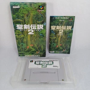 Nintendo Super Famicom SFC Seiken Densetsu 2 Completo en Caja Importación Japón Probada - Imagen 1 de 11