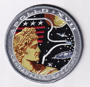 Apollo 17 Patch - mit Klett, 4" - Bild 1 von 2