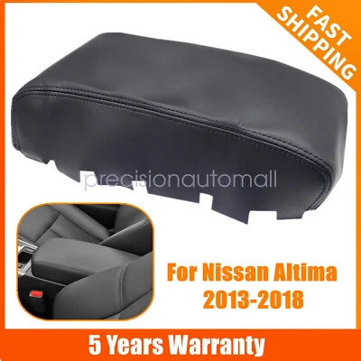 Cubierta de cuero negra con tapa de consola central para Nissan Altima 2016 2017 2018 Foto 1 de 4