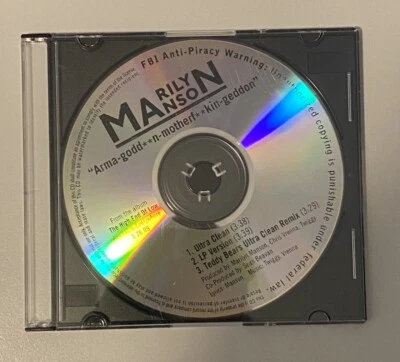 MARILYN MANSON Arma-godd**n-motherf**kin-geddon 2009 US 3 Track PROMO CD Single Foto 1 de 3
