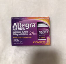 Allegra Allergy 24HR Non- Drowsy 180mg, 45 Tablets - New