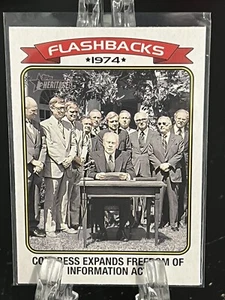 FLASHBACKS 1974-----2023 TOPPS HERITAGE-----NEWS FLASHBACKS----FREE SHIPPING - Picture 1 of 2