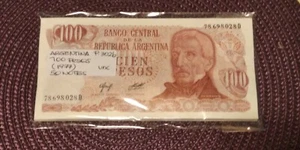 50 PCS ARGENTINA 100 PESOS 1977 UNC - Picture 1 of 2