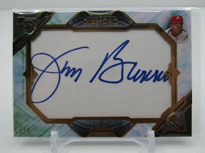 Jim Bunning 2021 Topps diamante iconos corte autógrafo automático #4/4 SP!!- PHILLIES!! Foto 1 de 2