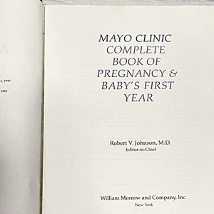 Mayo Clinic komplettes Buch Schwangerschaft Babys erstes Jahr 1994 Mutter Kind - Bild 1 von 12