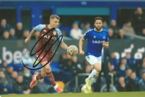 ASTON VILLA & FRANCE: LUCAS DIGNE SIGNED 6x4 ACTION PHOTO+COA **PROOF** - Picture 1 of 2