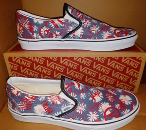 Vans Herren 10,5 Classic Slipper Crew Floral/Rot VN0A4BV31JA - Bild 1 von 12