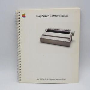 Apple Imagewriter II Owner's Utilisateur Manuel Guide Ordinateur Lien Spirale
