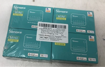 Interruptor de luz inalámbrico extremo WiFi inteligente SONOFF MINIR4 10A, cantidad: 4 Foto 1 de 4