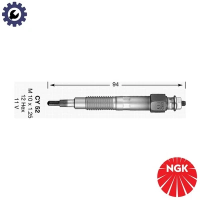 4x GLOW PLUG 3017 FOR NISSAN SENTRA/TSUBAME/III/Traveller/Hatchback PRIMERA 2.0L - Image 1 of 4