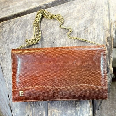 Pierre Cardin винтажный искусственной кожи застежки наплечная сумка сумочка цепочка ремень - Изображение 1 из 4