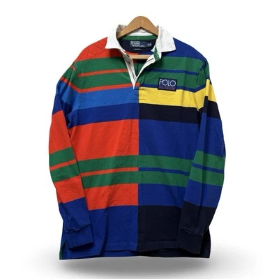Vtg Polo Ralph Lauren Pullover Men’s Medium Hi Tech Colorblock Quarter Zip - Image 1 of 4