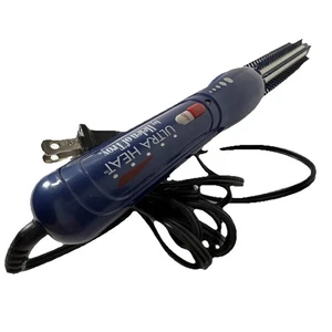 Helen of Troy 1" Model 6604 Heated Hot Air Curling Iron Brush Rare Model # Blue - Picture 1 of 10