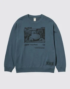 [Edizione Limitata] Felpa UT UNIQLO x Pokemon Snorlax Rara NUOVA Giappone Taglia S - Foto 1 di 5