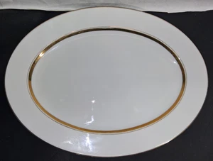 Vintage Empress China Crown Gold 1838 Oval Serving Platter 14 1/2” Long Japan - Picture 1 of 6