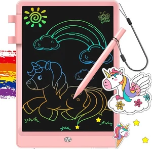 Tableta de escritura LCD colorida de 10 pulgadas tablero de garabatos juguetes regalos para niños de 3 a 8 años - Imagen 1 de 7