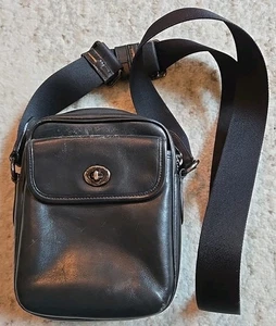 Vintage Coach Schultertasche C1269 gebraucht schwarz Crossbody selten Handtasche - Bild 1 von 5