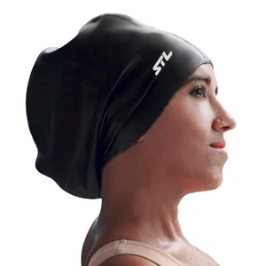 Extra Large Swim Cap for Braids and Dreadlocks Women, Men, Swimming Hat for L... - Picture 1 of 9