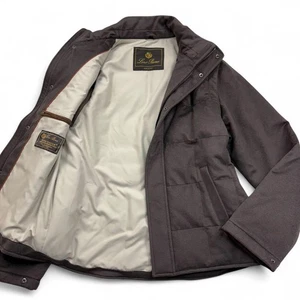 Chaqueta de Plumón Loro Piana Mezcla Cachemira Marrón Talla M De Japón - Imagen 1 de 24