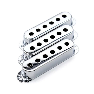 Cubiertas de pastilla de bobina única de latón para guitarra eléctrica de 3 piezas (5 colores) Foto 1 de 3