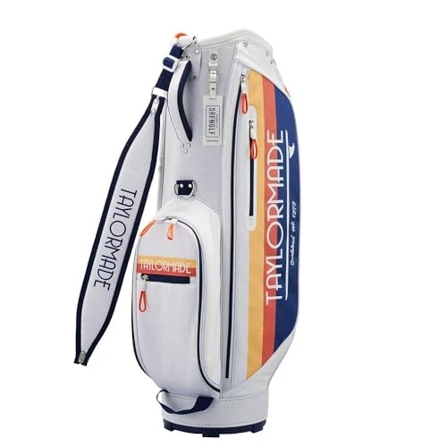 TaylorMade Golden State Cart Bag UN076 2024 Men's Golf 9" 5Way Stand White/Blue