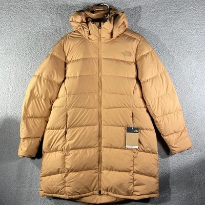 North Face Women’s Plus 1X Metropolis Parka Jacket Puffer Down 600 Almond Butter - Image 1 of 4