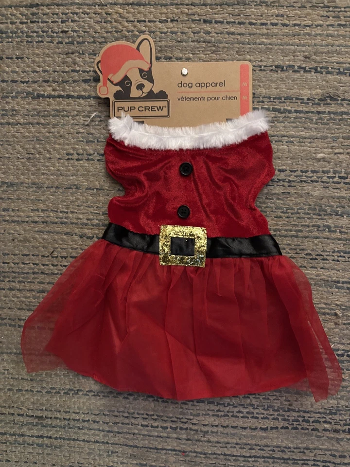 Vestido rojo de Navidad Pup Crew para perro (M)  Foto 1 de 2