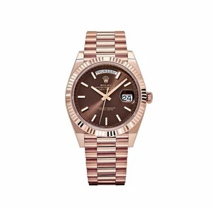 Rolex Day-Date 40 228235 Chocolate Dial 18K Rose Gold President Watch - Picture 1 of 4