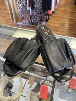 Sam Edelman Black Leather Slide 8.5 Briar Nice - Image 1 of 4