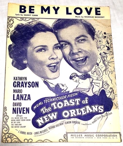 Be My Love The Toast of New Orleans Sammy Cahn (Vintage Noten 1950) - Bild 1 von 1