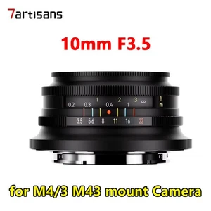7artisans 10mm F3.5 APS-C Ultra-Wide Angle Prime Lens for M4/3 M43 mount Camera - Picture 1 of 10