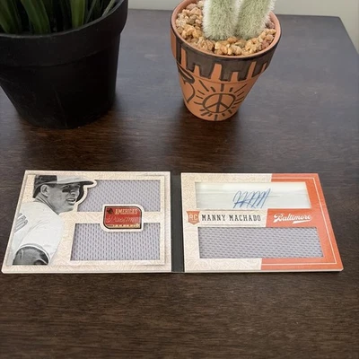 2013 America's Pastime Manny Machado Red Rookie Jersey Book Auto #21/99 Rare RC  - Image 1 of 4